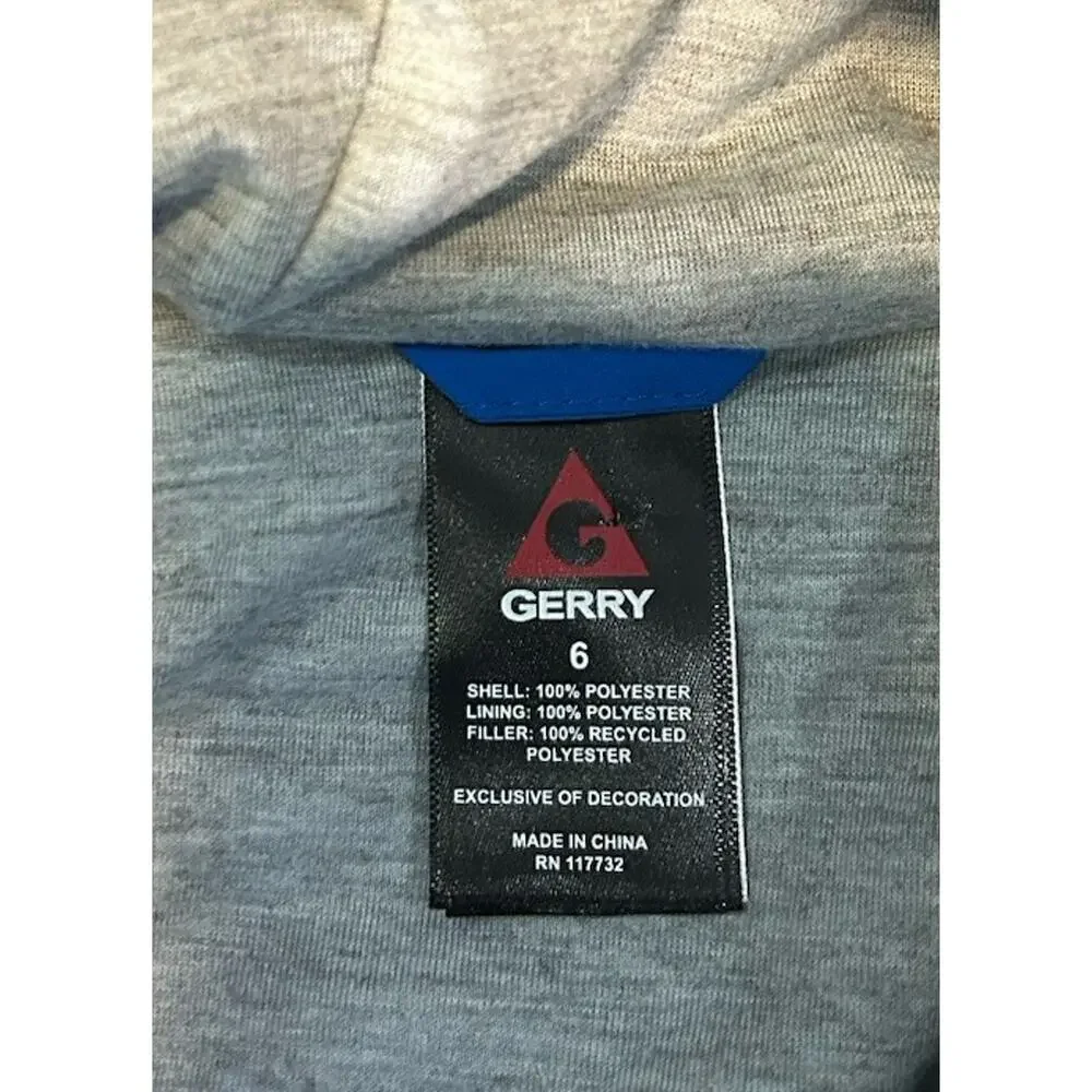 Gerry Boys Size 6 Royal Blue Puffer Hoodie Jacket NWT